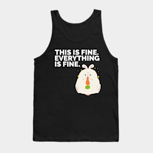 Everything Is Fine Rabbit Tank Top